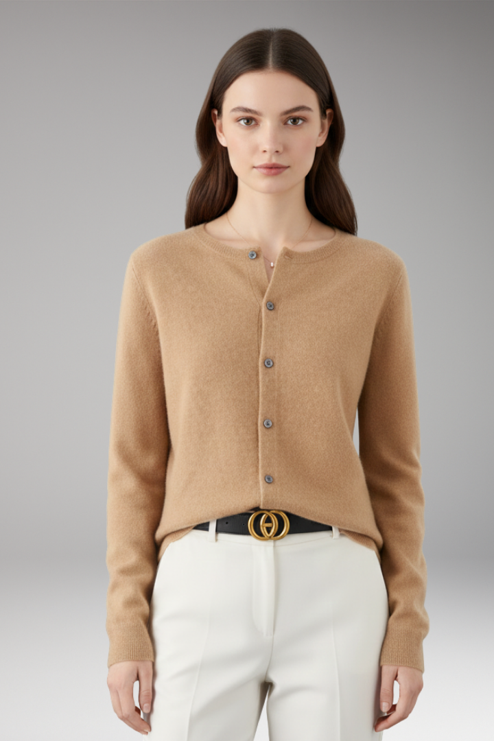 Women's V-Neck Button Cardigan