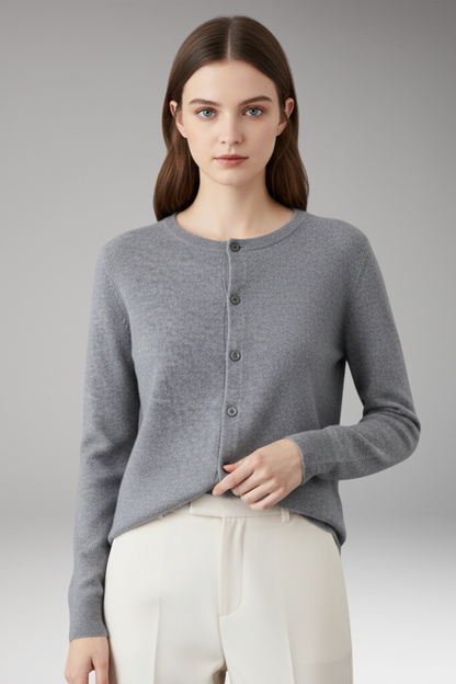 Women's V-Neck Button Cardigan