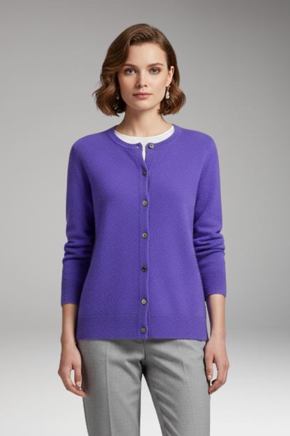 Women's V-Neck Button Cardigan