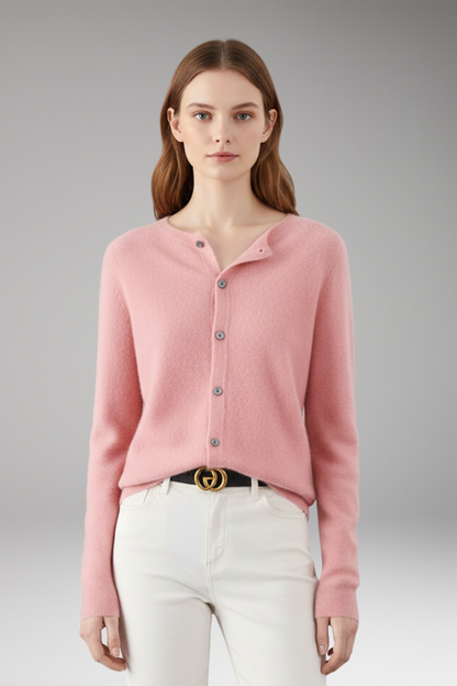 Women's V-Neck Button Cardigan