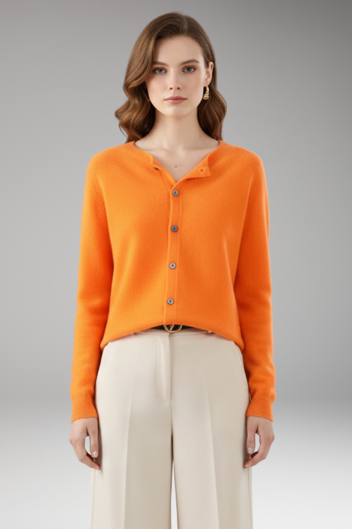 Women's V-Neck Button Cardigan
