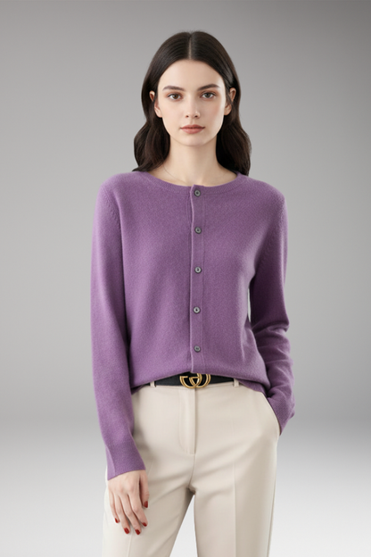 Women's V-Neck Button Cardigan