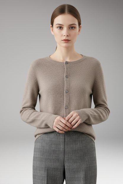 Women's V-Neck Button Cardigan