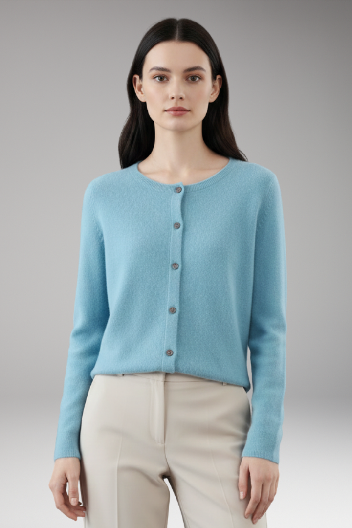 Women's V-Neck Button Cardigan