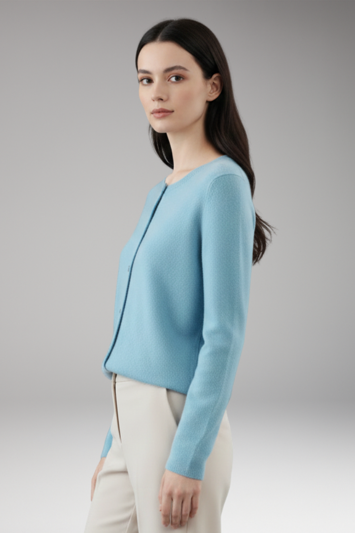 Women's V-Neck Button Cardigan