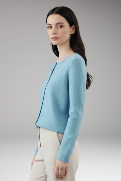 Women's V-Neck Button Cardigan