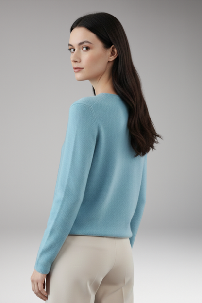 Women's V-Neck Button Cardigan