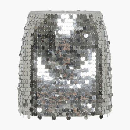 Women's Sequin Mini Skirt Elastic Waist - Fashinoza