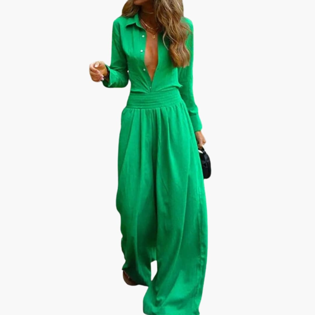 Women's Jumpsuit Elastic Waist Wide Leg