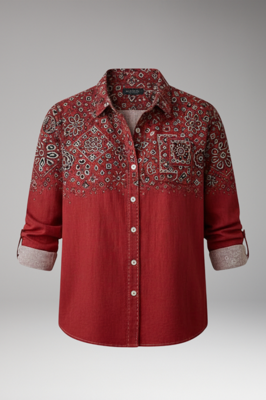 Women's Classic Collar Button Shirt - 
Fashinoza