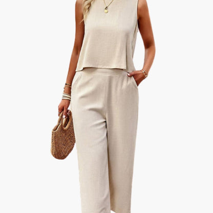 Women's Short Sleeve Jumpsuit One-Piece - Fashinoza
