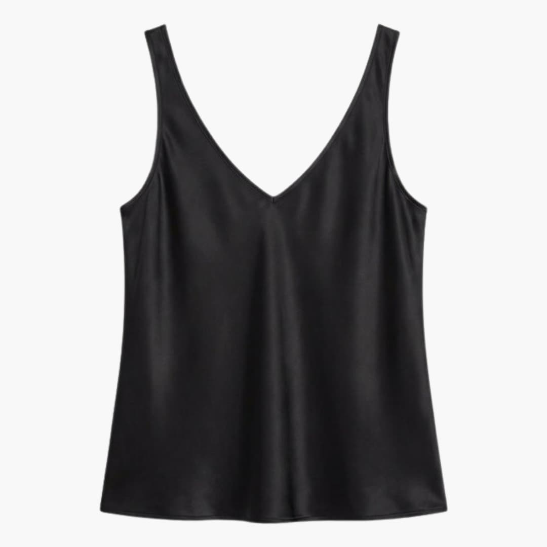 Women's Silk Sleeveless Tank - Fashinoza