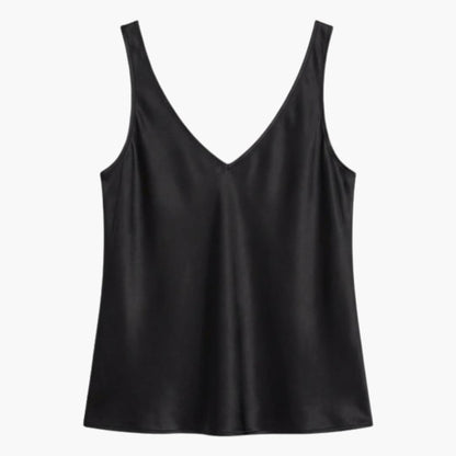 Women's Silk Sleeveless Tank - Fashinoza