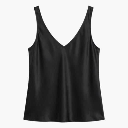 Women's Silk Sleeveless Tank - Fashinoza