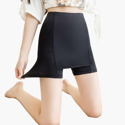 Women's Skort Wide Waistband Integrated Shorts - Fashinoza