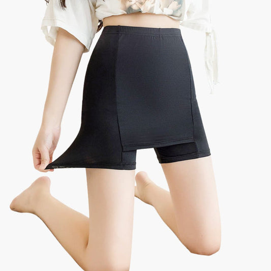 Women's Skort Wide Waistband Integrated Shorts - Fashinoza