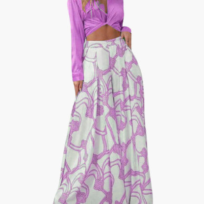 Women's Sleeveless Crop And Long Skirt Dress