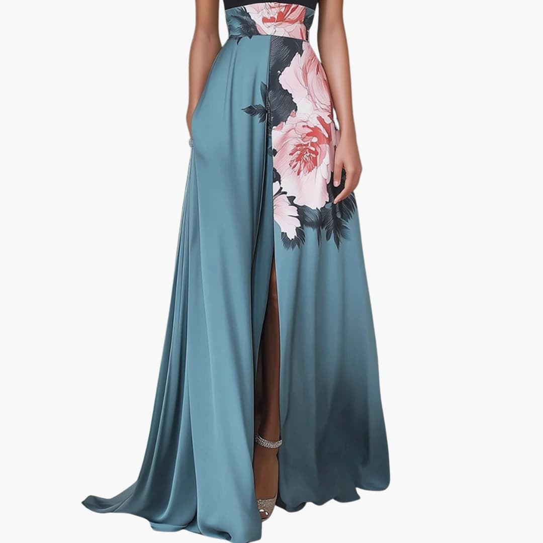 Women's Sleeveless Maxi Dress Side Slit