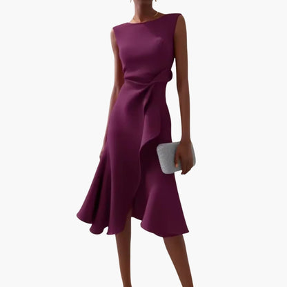 Women's Asymmetrical Sleeveless Midi Dress