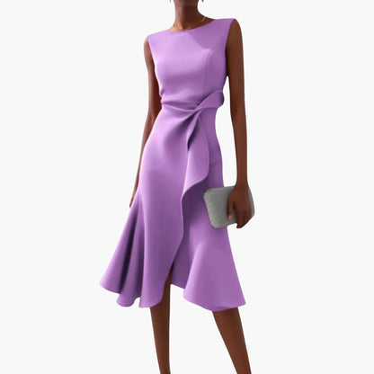 Women's Asymmetrical Sleeveless Midi Dress