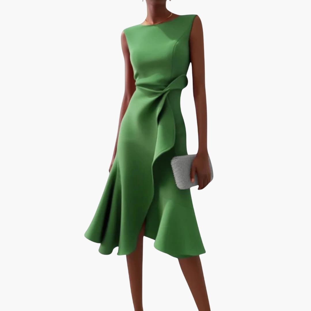 Women's Asymmetrical Sleeveless Midi Dress