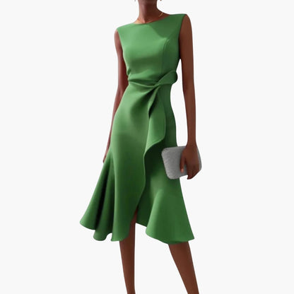 Women's Asymmetrical Sleeveless Midi Dress