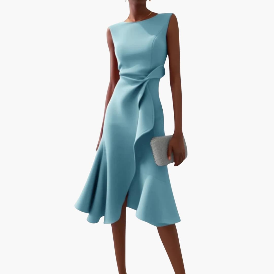 Women's Asymmetrical Sleeveless Midi Dress