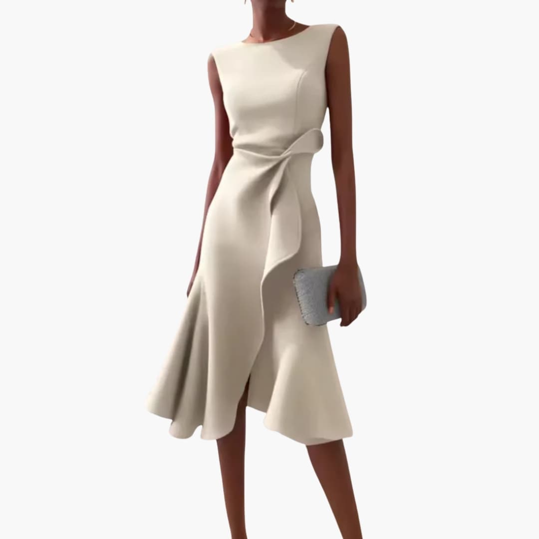 Women's Asymmetrical Sleeveless Midi Dress