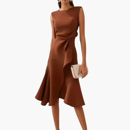 Women's Asymmetrical Sleeveless Midi Dress
