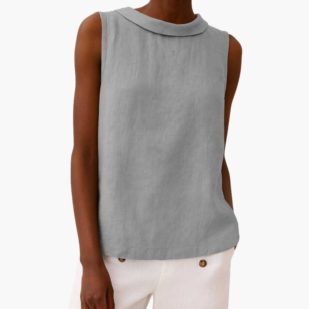 Women's Sleeveless Roll Neck - Fashinoza
