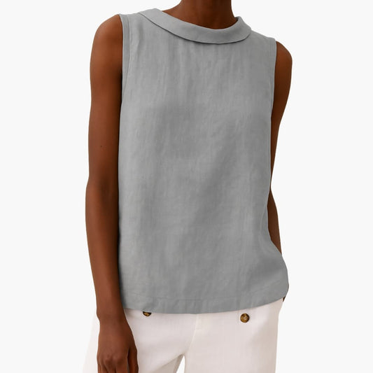 Women's Sleeveless Roll Neck - Fashinoza