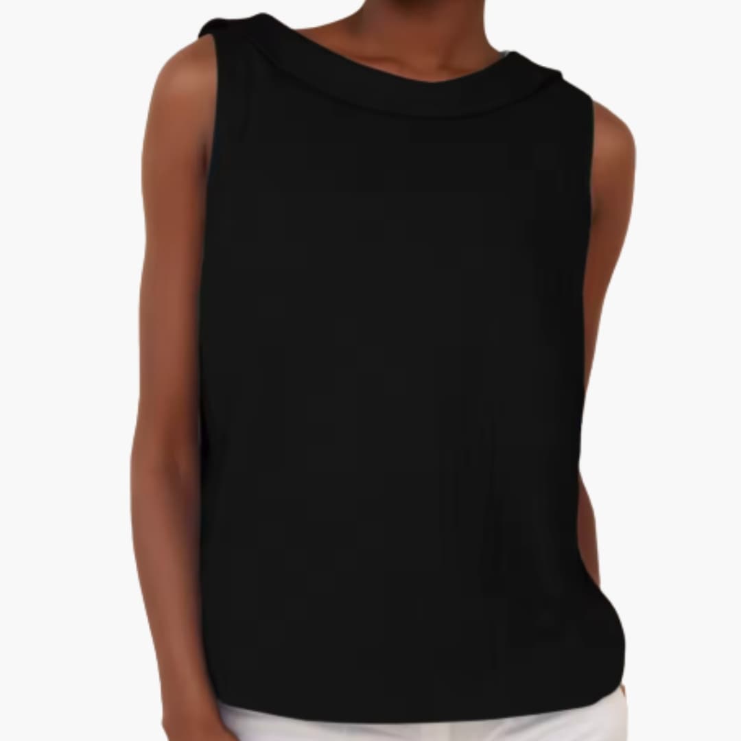 Women's Sleeveless Roll Neck