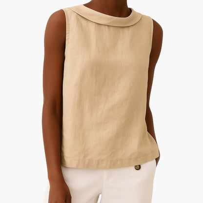 Women's Sleeveless Roll Neck