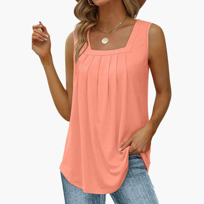 Women's Sleeveless Square Neck