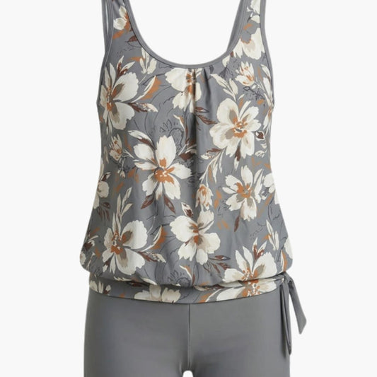 Women's Sleeveless Tankini Swimsuit Set - Fashinoza