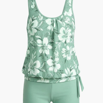Women's Sleeveless Tankini Swimsuit Set