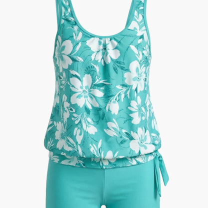 Women's Sleeveless Tankini Swimsuit Set