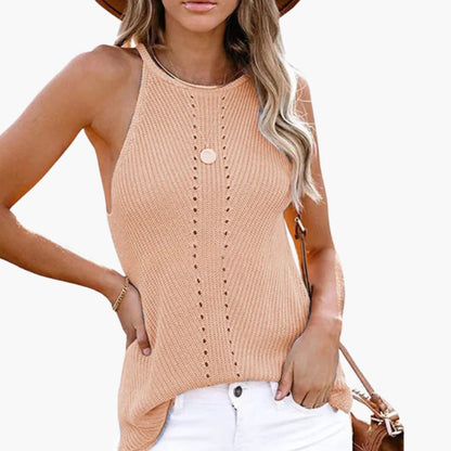 Women's Sleeveless Knit Textured