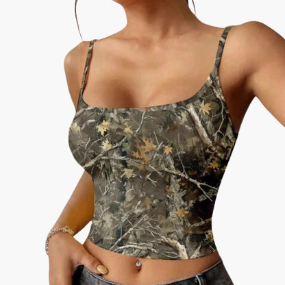 Women's Camouflage Sleeveless Lightweight - Fashinoza