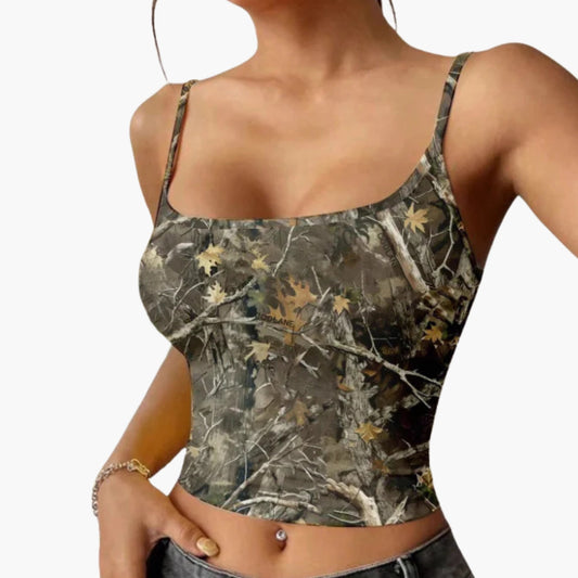 Women's Camouflage Sleeveless Lightweight - Fashinoza
