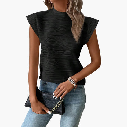 Women's Sleeveless Collar Structural Design - Fashinoza
