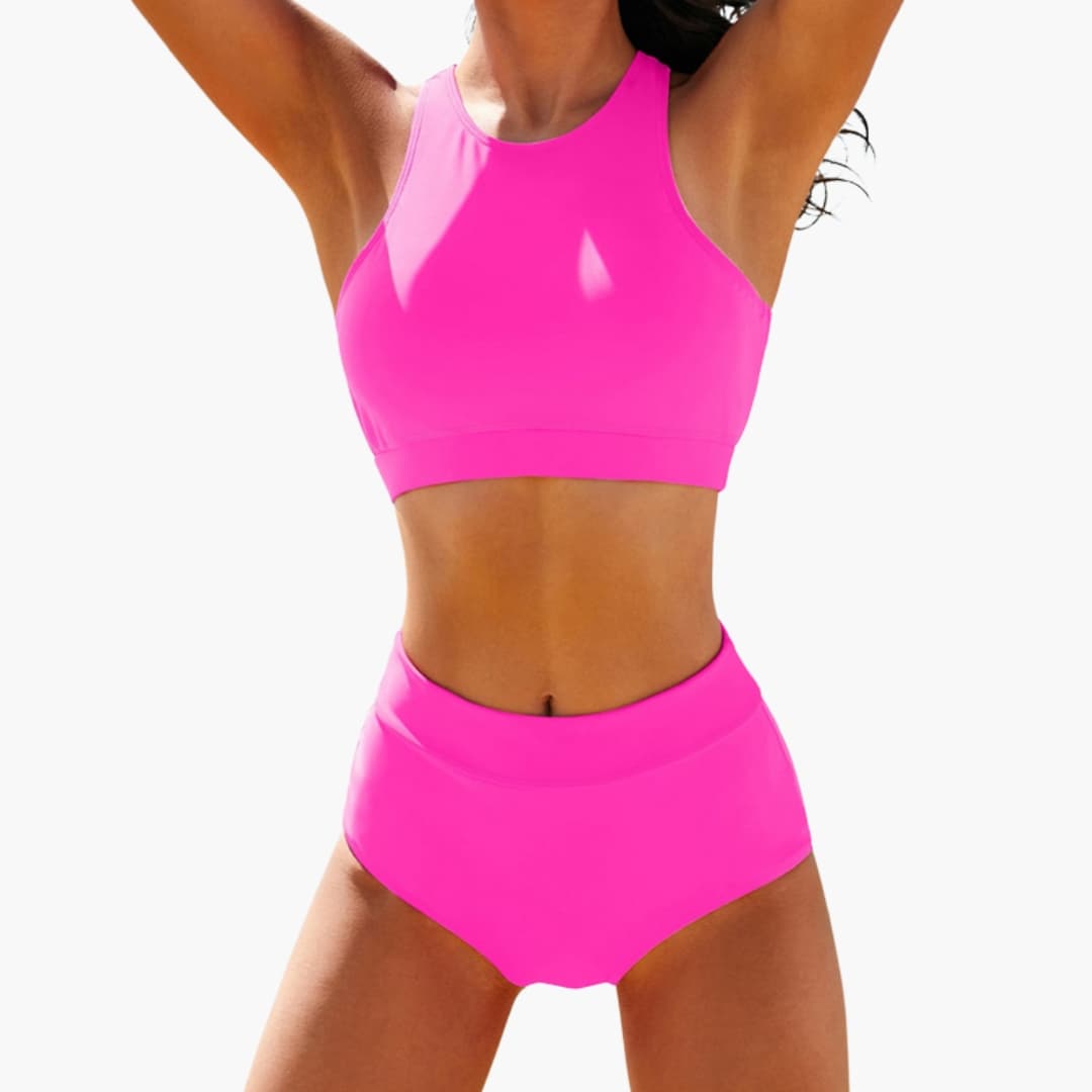Women's Sport Bikini Set Bustier Elastic