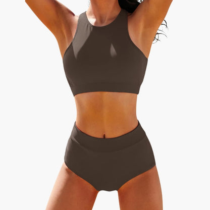Women's Sport Bikini Set Bustier Elastic