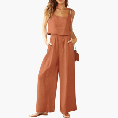 Women's Two Piece Crop Set