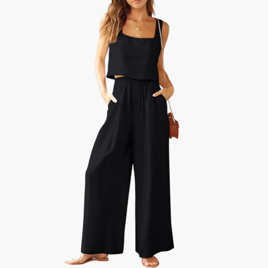 Women's Two Piece Crop Set