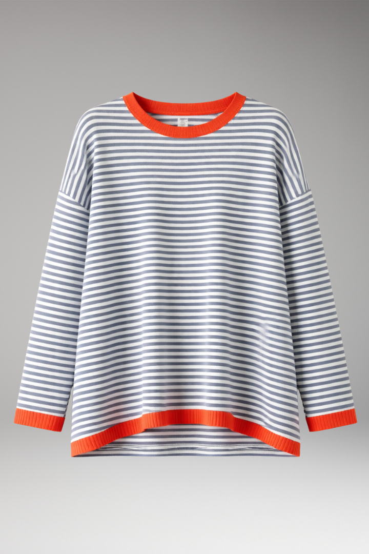Women's Striped Long Sleeve - 
Fashinoza