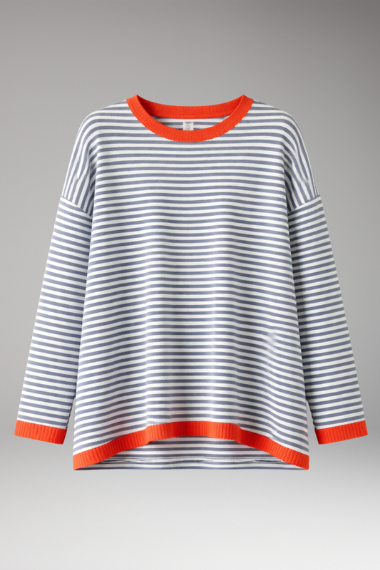Women's Striped Long Sleeve - 
Fashinoza