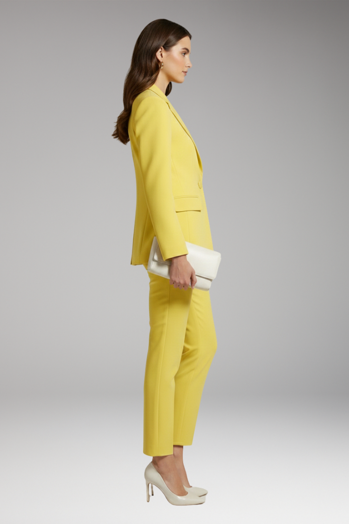 Women's Two Piece Suit Jacket Trousers