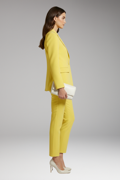 Women's Two Piece Suit Jacket Trousers