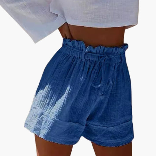 Women's Elastic Waist Shorts Drawstring - Fashinoza